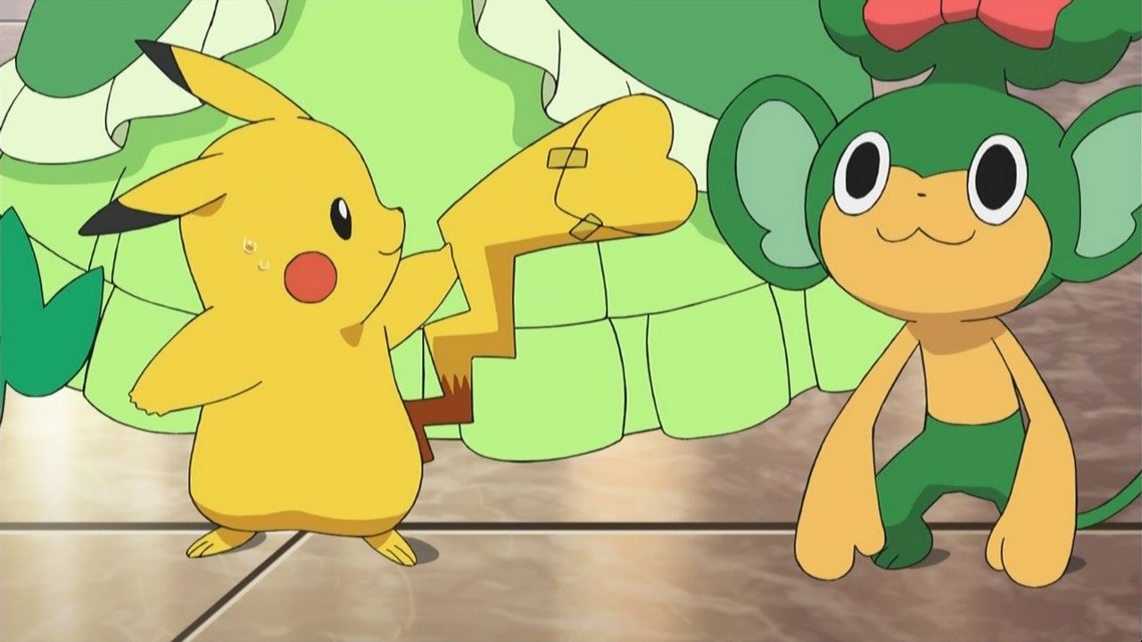 Pikachu and Pansage